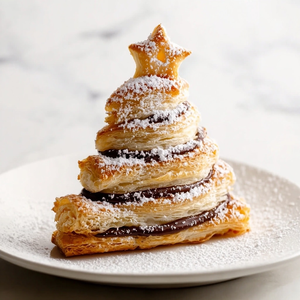 Nutella Puff Pastry Trees Recipe - Recipe Image