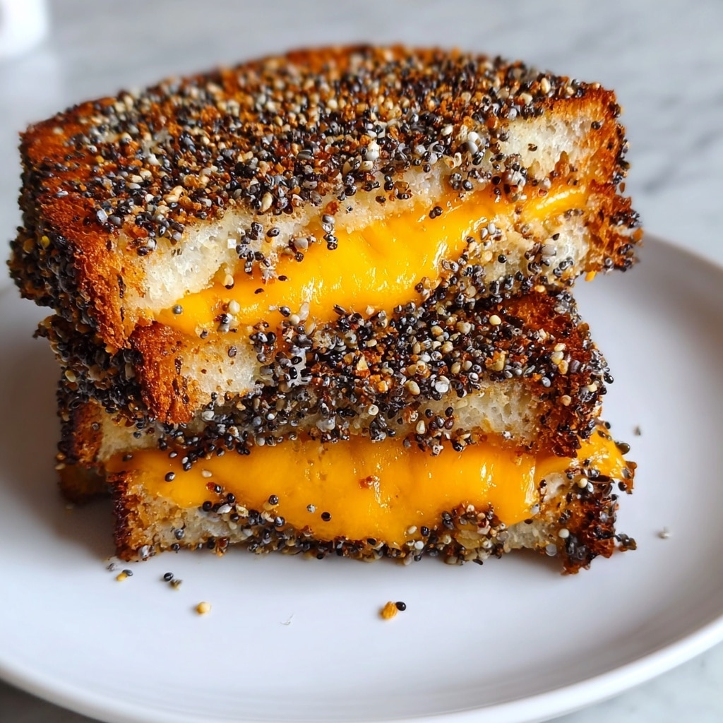 Everything Bagel Grilled Cheese Recipe - Recipe Image
