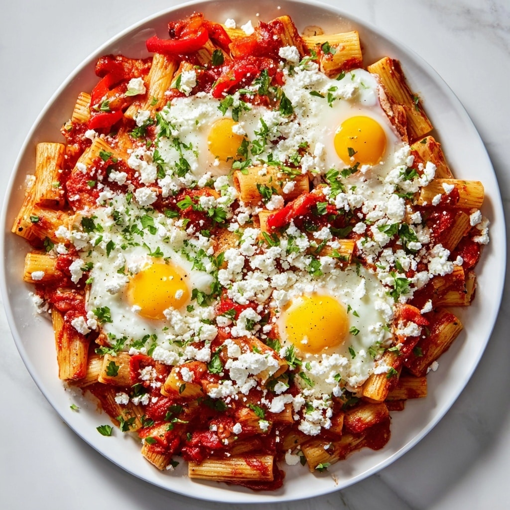 Quick Shakshuka Pasta Recipe - Recipe Image