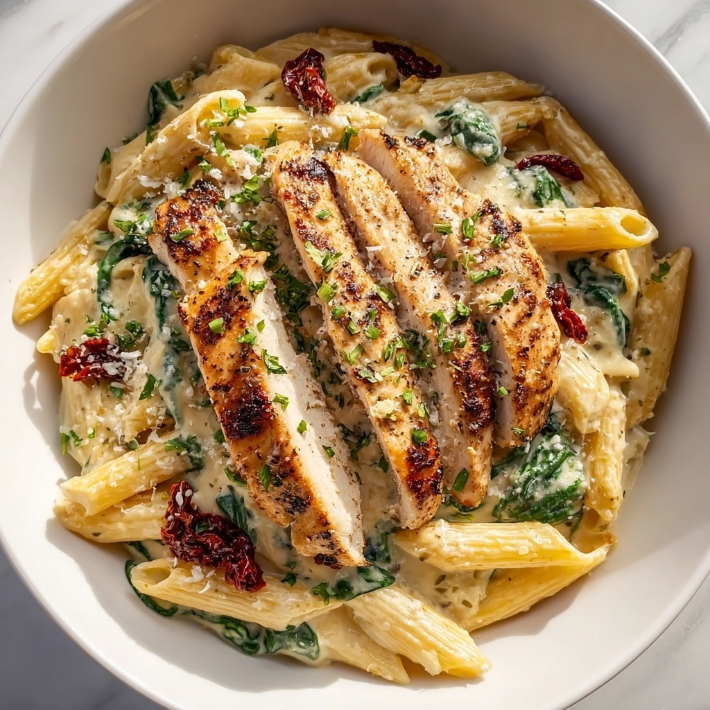 Creamy Tuscan Chicken Pasta Recipe - Recipe Image