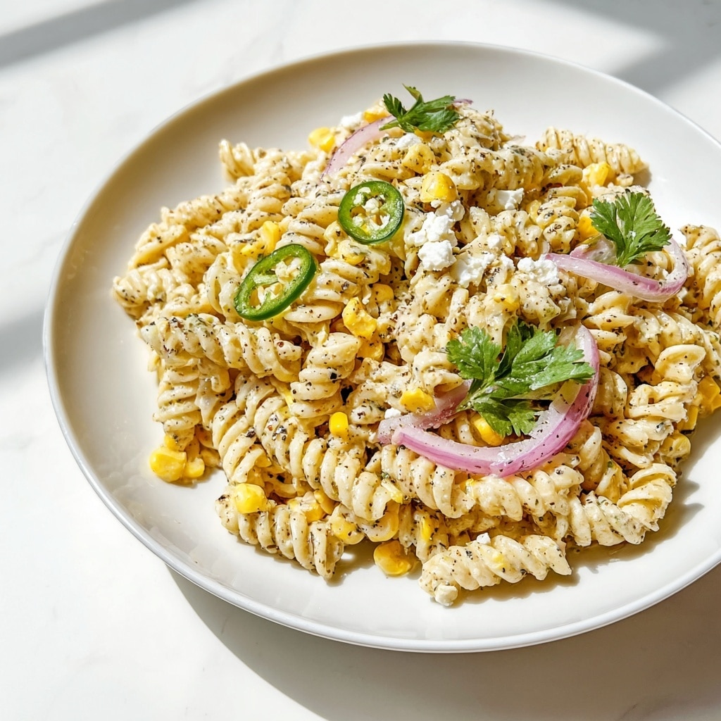 Creamy Street Corn Pasta Recipe - Recipe Image