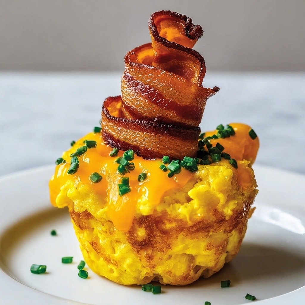 Bacon and Cheddar Scrambled Egg Cups Recipe - Recipe Image