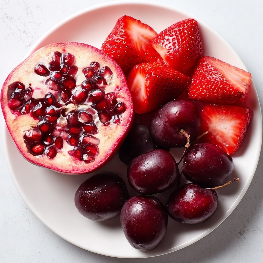 Pomegranate Vibrant Fruit Platter Recipe - Recipe Image