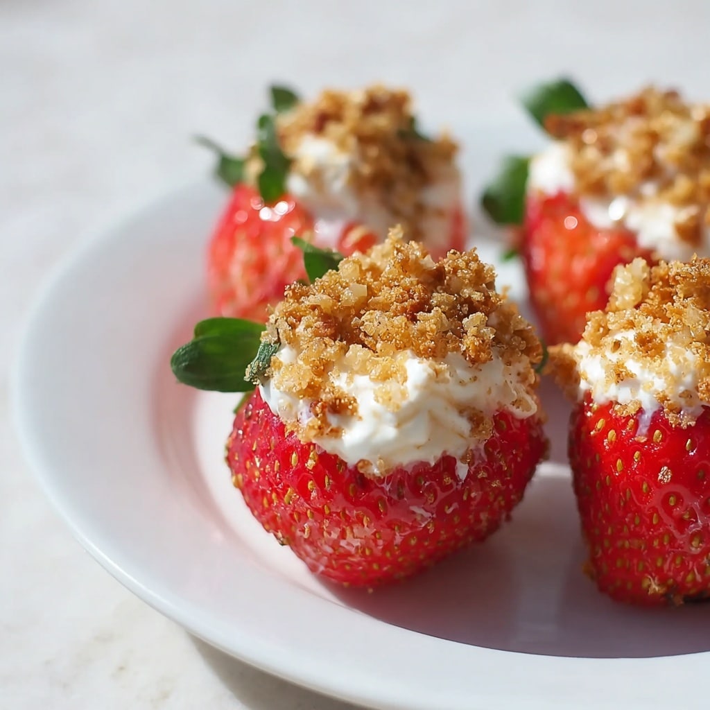 Cheesecake Stuffed Strawberries Recipe - Recipe Image