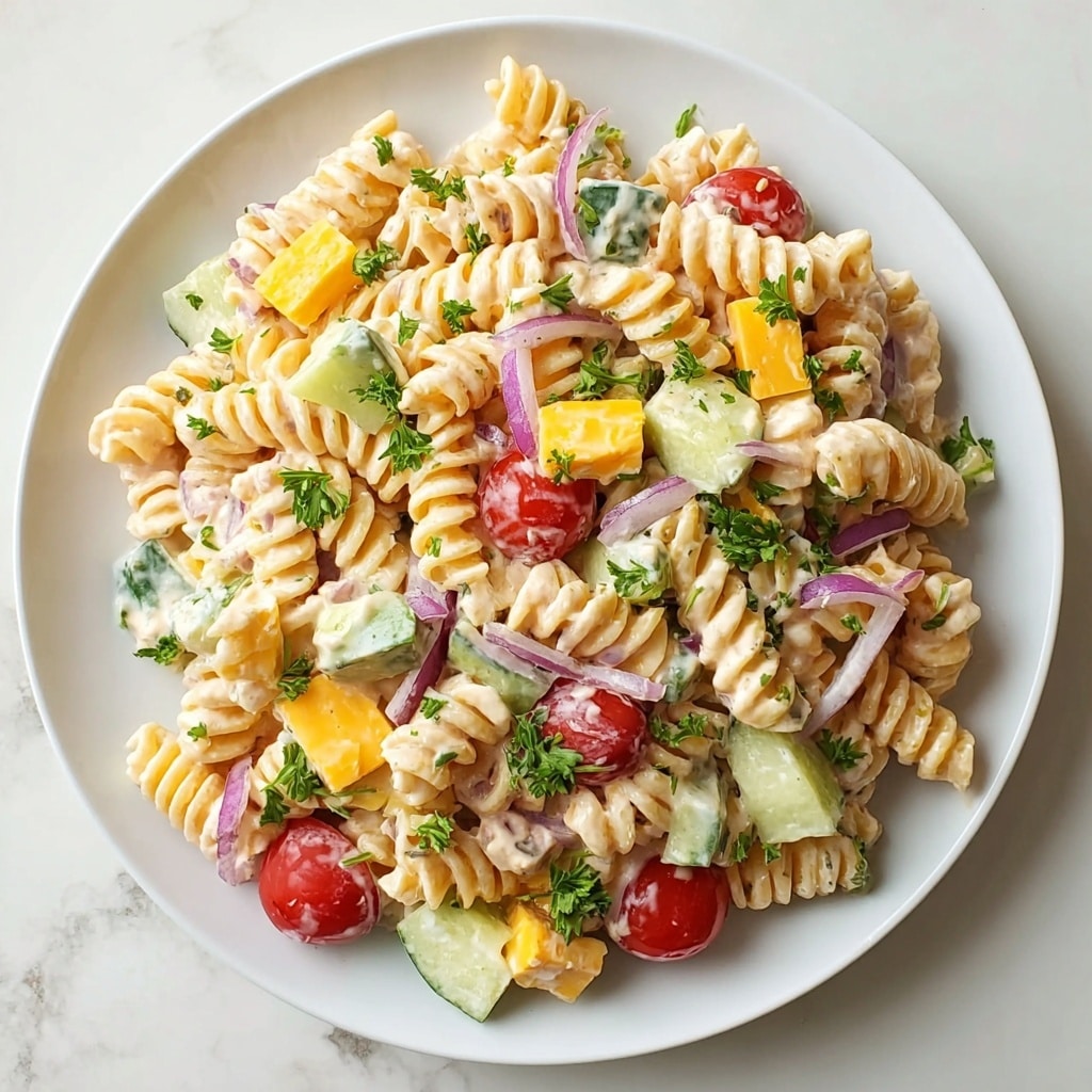 Greek Yogurt Christmas Pasta Recipe - Recipe Image