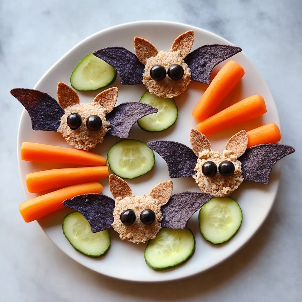 Spooky Bat Black Bean Dip Recipe - Recipe Image