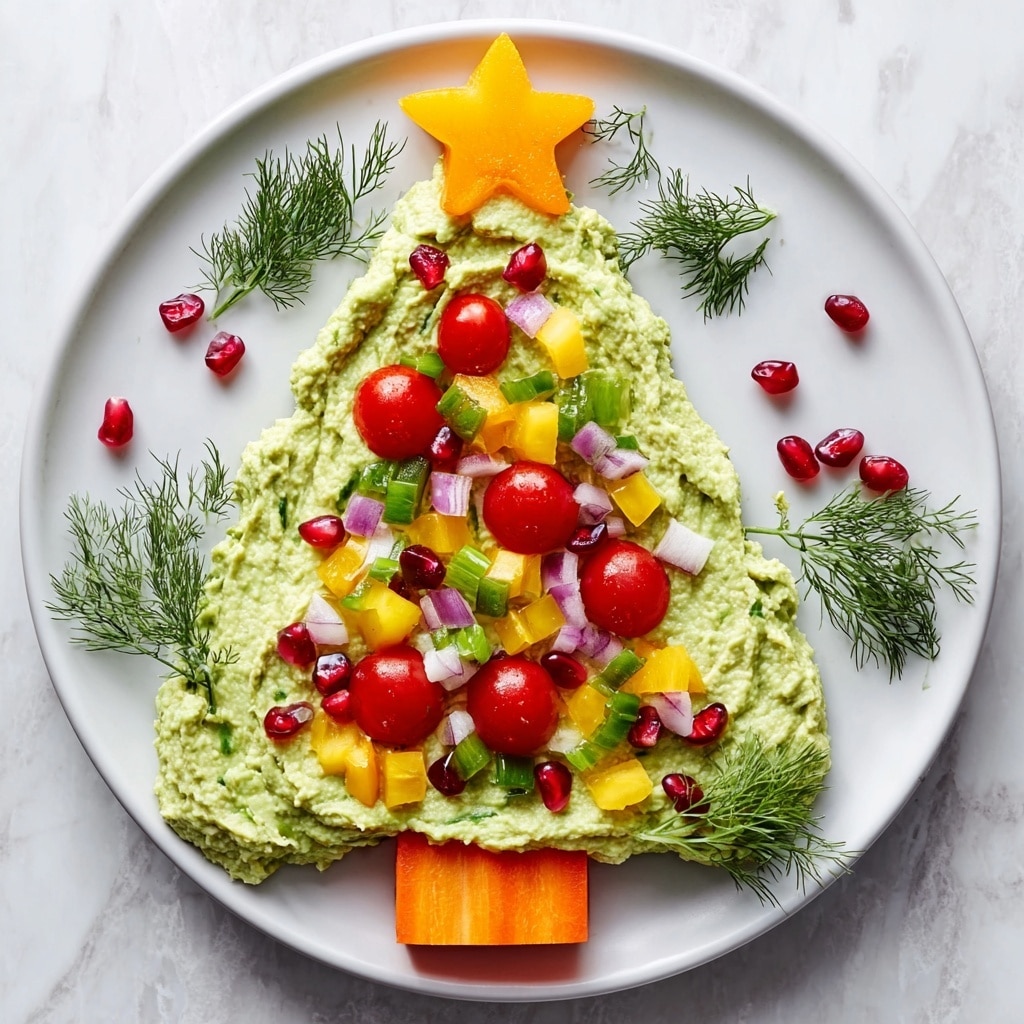 Whipped Avocado Christmas Tree Recipe - Recipe Image