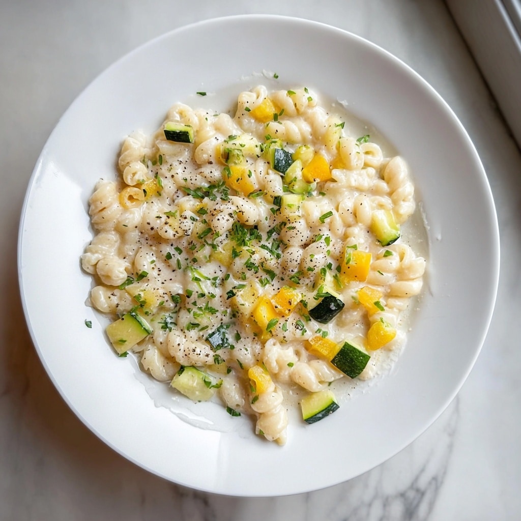 Creamy Zucchini Ditalini Pasta Recipe - Recipe Image