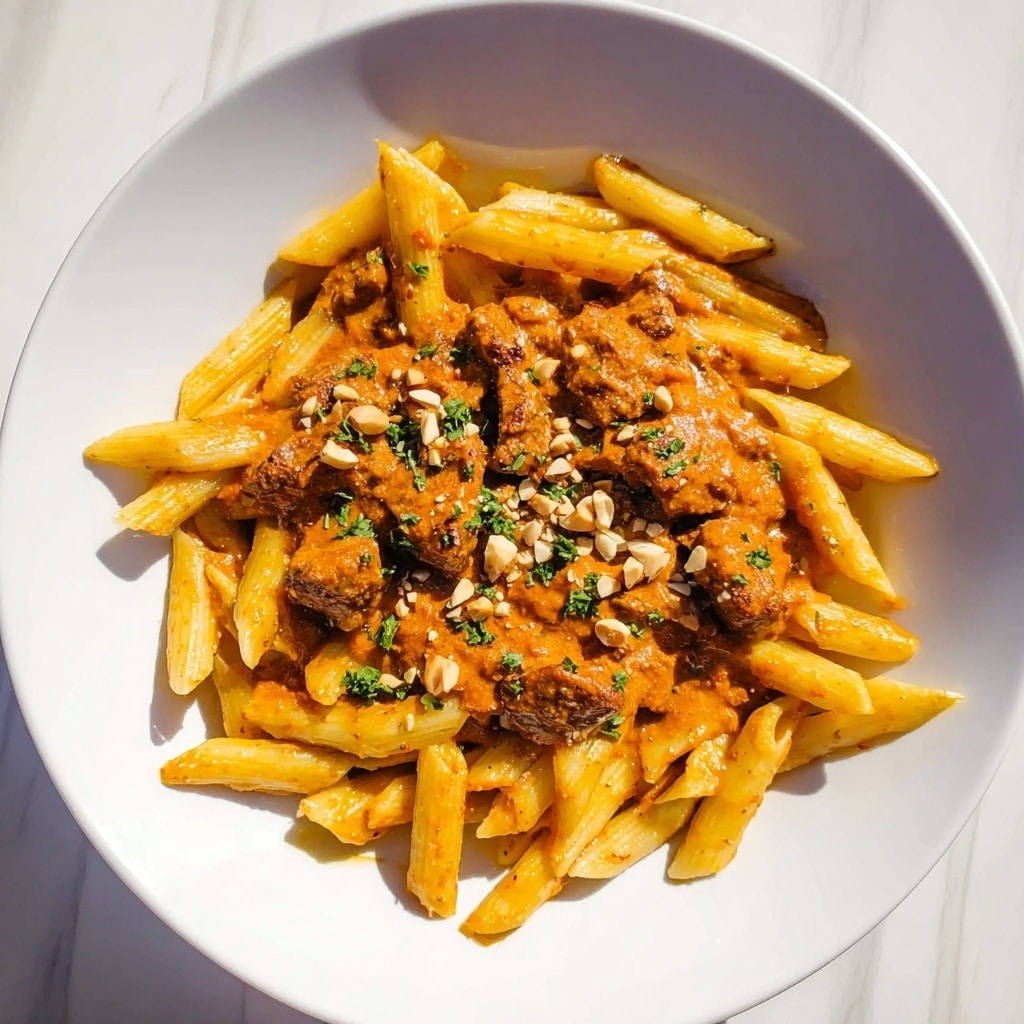 Creamy Chicken Tikka Masala Pasta Recipe - Recipe Image