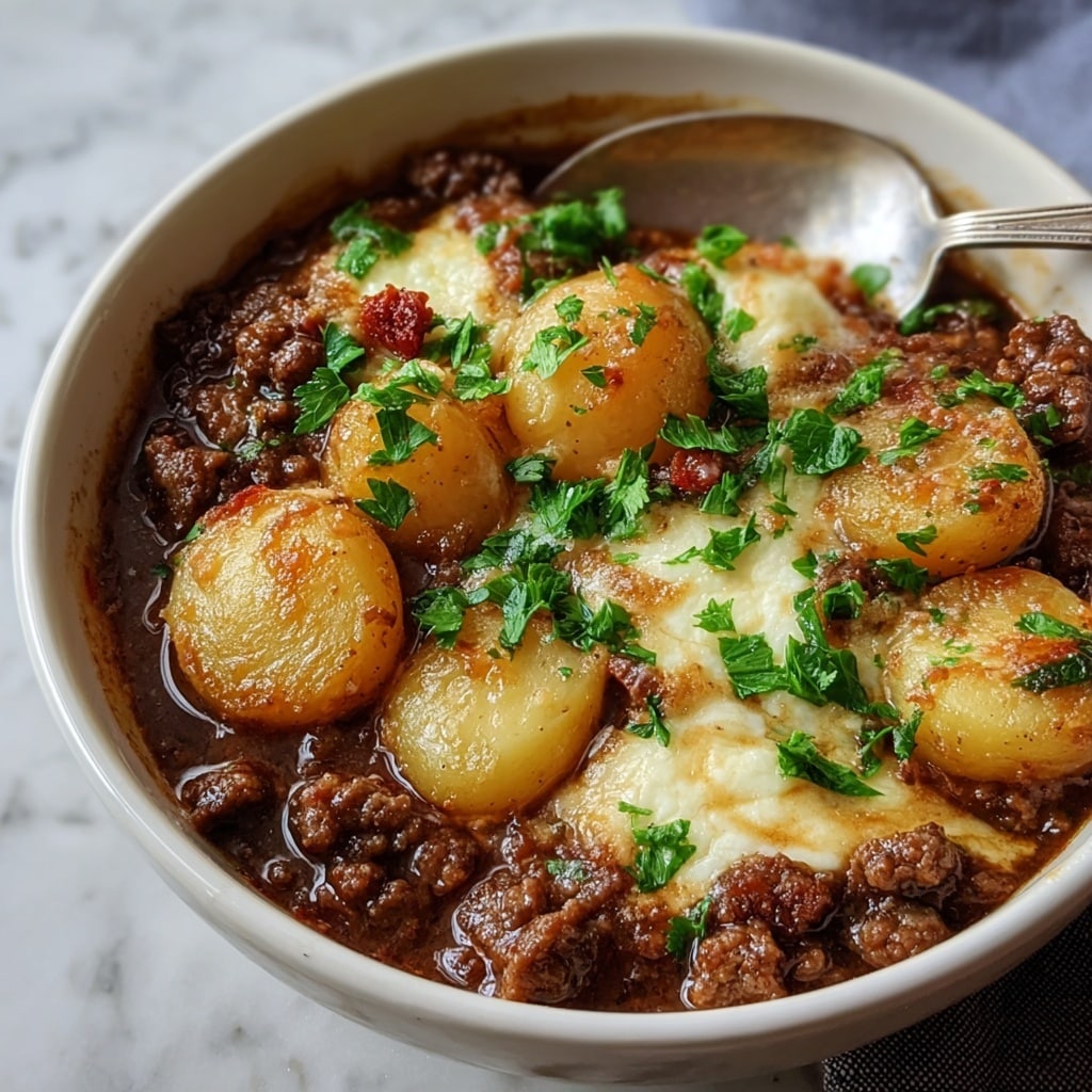 Shepherd's Pie Soup with Beef and Veggies Recipe - Recipe Image