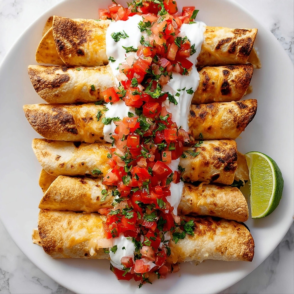 Baked Chicken Taquitos Recipe - Recipe Image