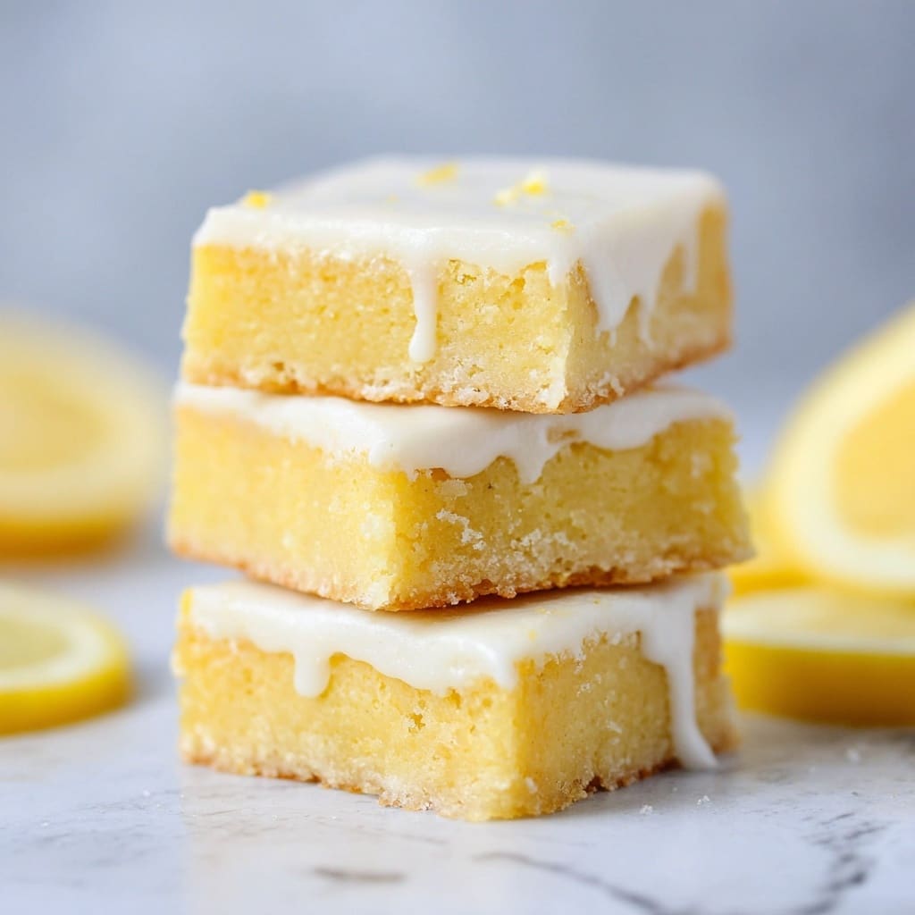 Glazed Lemon Brownies Recipe - Recipe Image