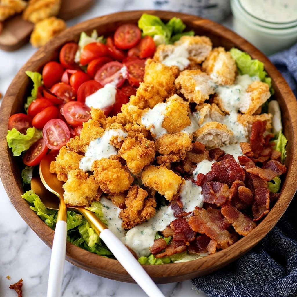 Crispy Chicken BLT Salad Recipe - Recipe Image