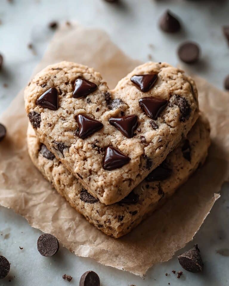 Heart-Shaped Chocolate Chip Cookies Recipe