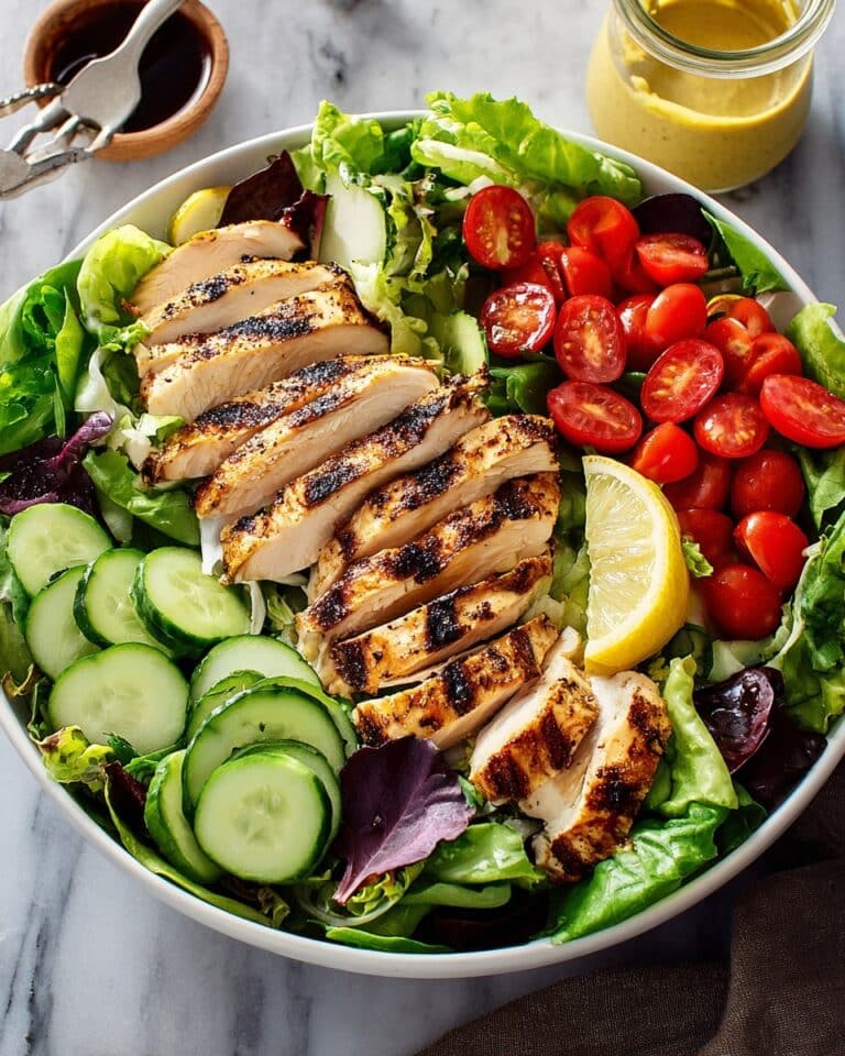 Grilled Chicken Salad with Honey Mustard Dressing Recipe