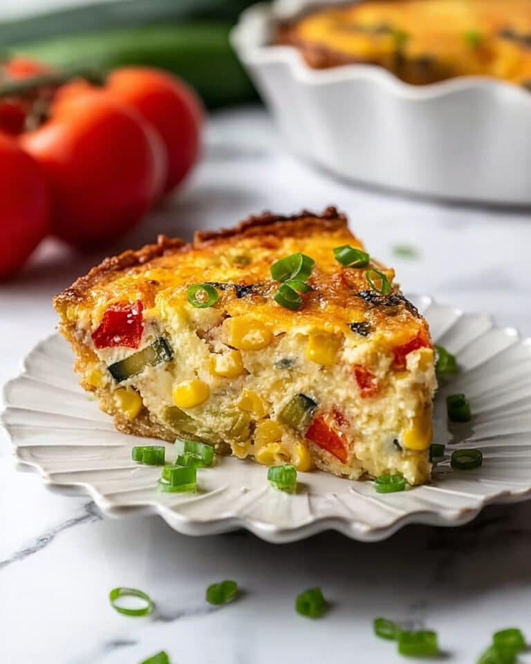 Summer Garden Crustless Zucchini Pie Recipe