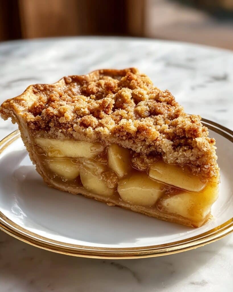 Sour Cream Apple Pie with Brown Sugar Streusel Recipe