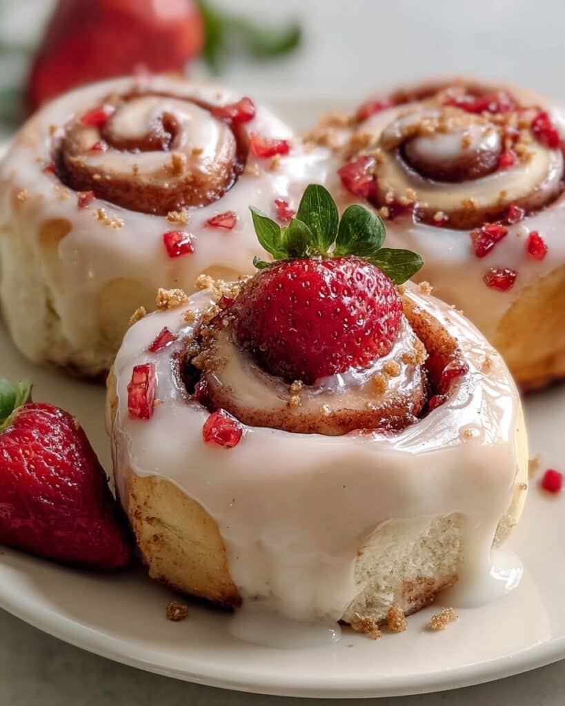 Strawberry Cheesecake Cinnabon Rolls Recipe