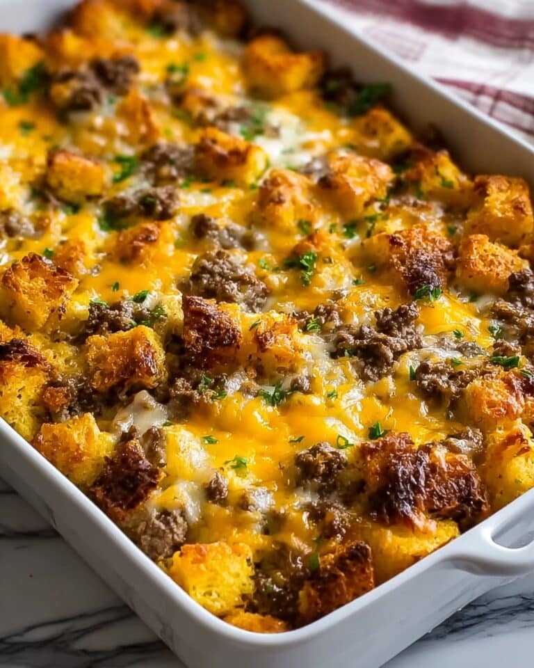 Biscuits and Gravy Hashbrown Breakfast Casserole Recipe