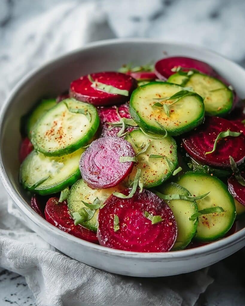 Crisp Cucumber and Beetroot Salad Recipe