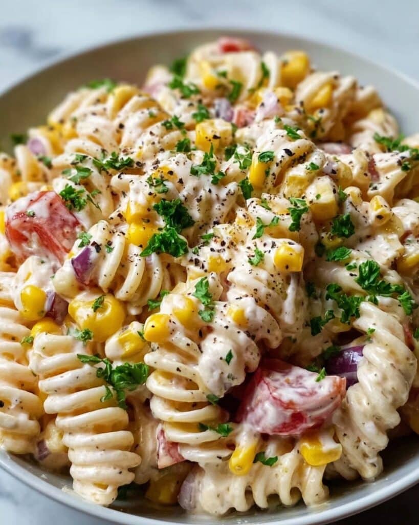 Mexican Street Corn Pasta Salad Recipe