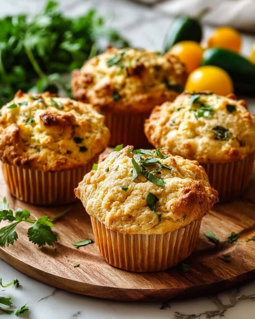 Jalapeño Cornbread Muffins with Cream Cheese Filling Recipe