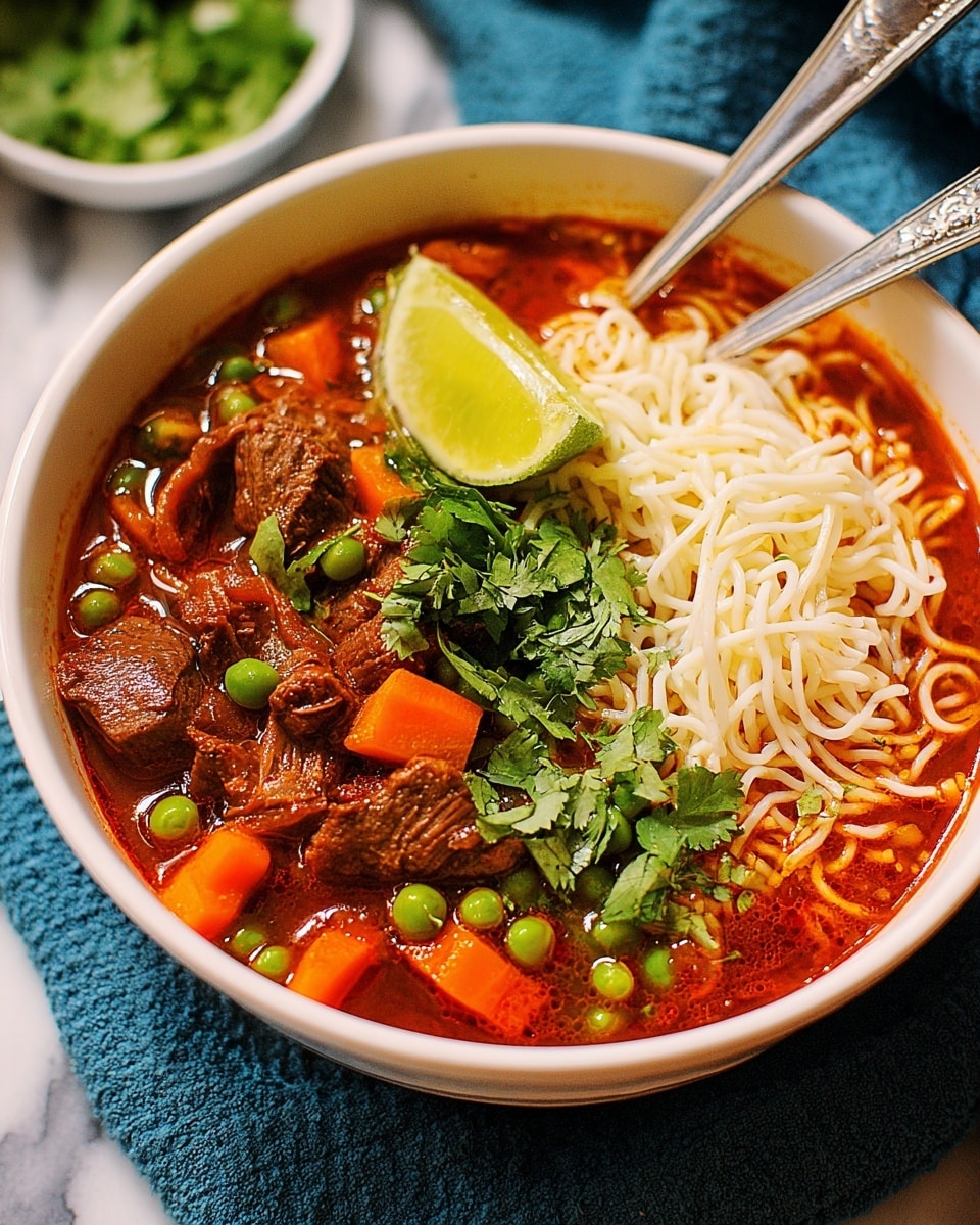 Bò Kho: Spicy Vietnamese Beef Stew with Noodles Recipe