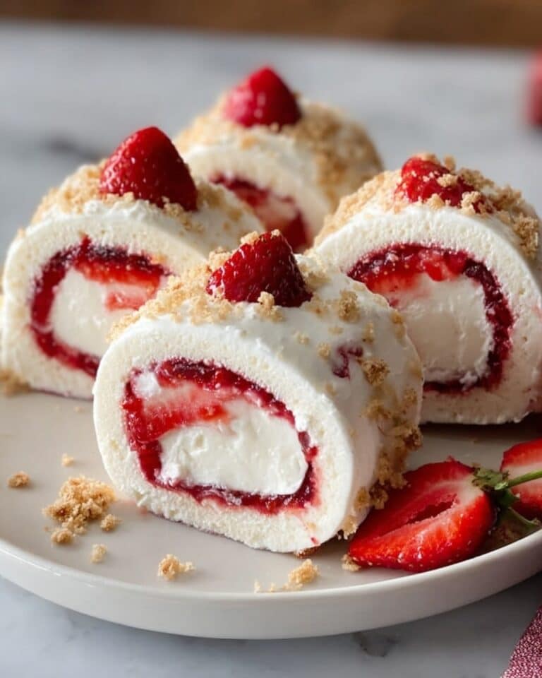 Strawberry Shortcake Cheesecake Dessert Sushi Rolls Recipe