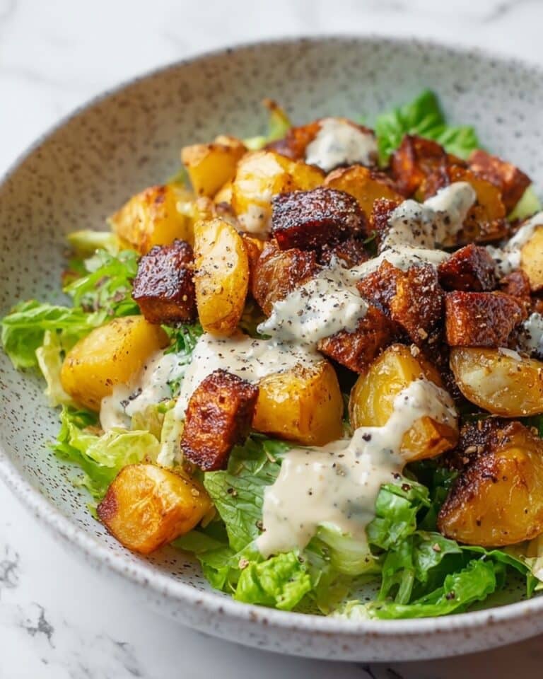 Crispy Potato Caesar Salad Recipe