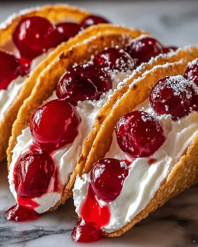 Cherry Cheesecake Tacos Recipe