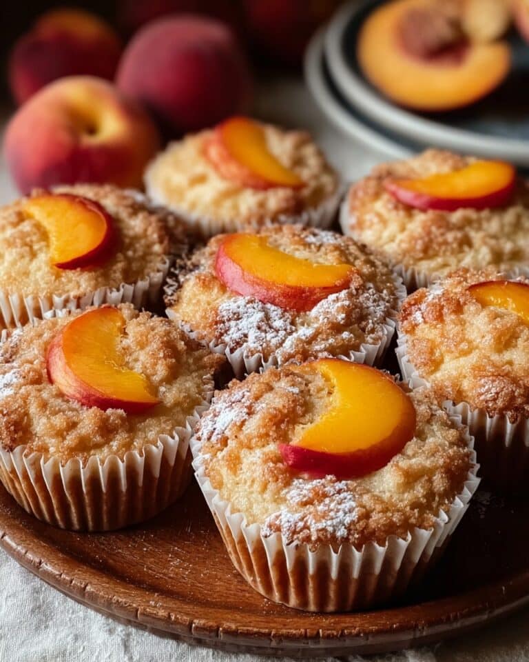 Peach Financiers: Elegant French Almond Cakes Recipe