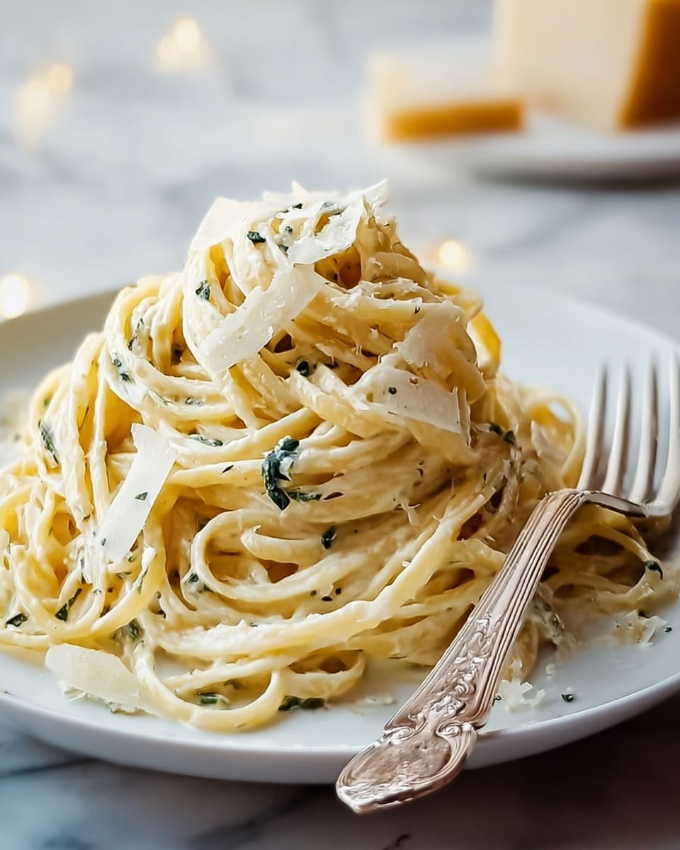 Creamy Fettuccine Alfredo with Sage Recipe