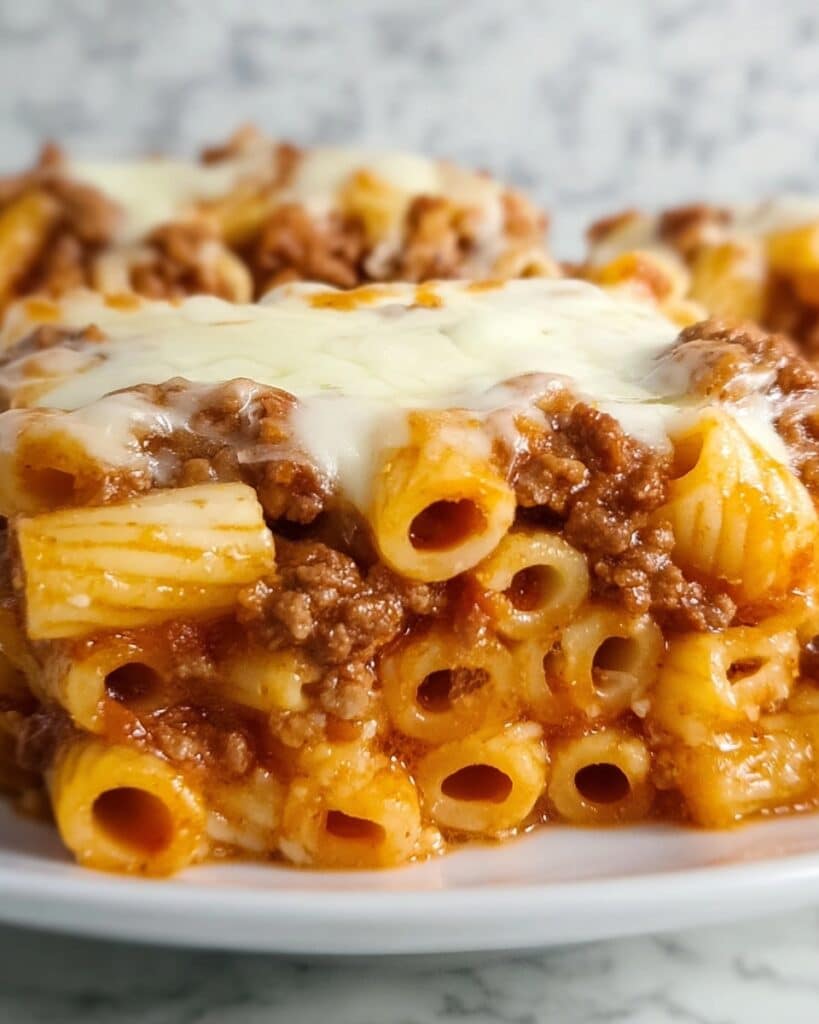 Cheesy Baked Beef Pasta Recipe