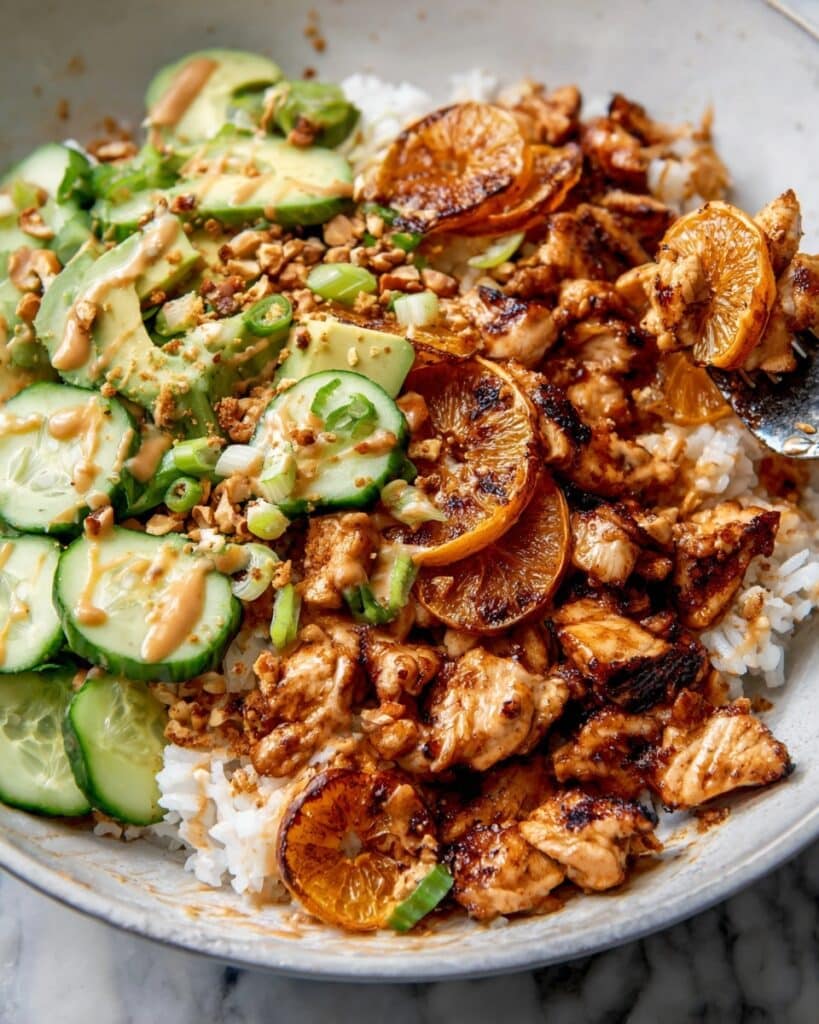 Spicy Chicken Yum Yum Rice Bowls Recipe
