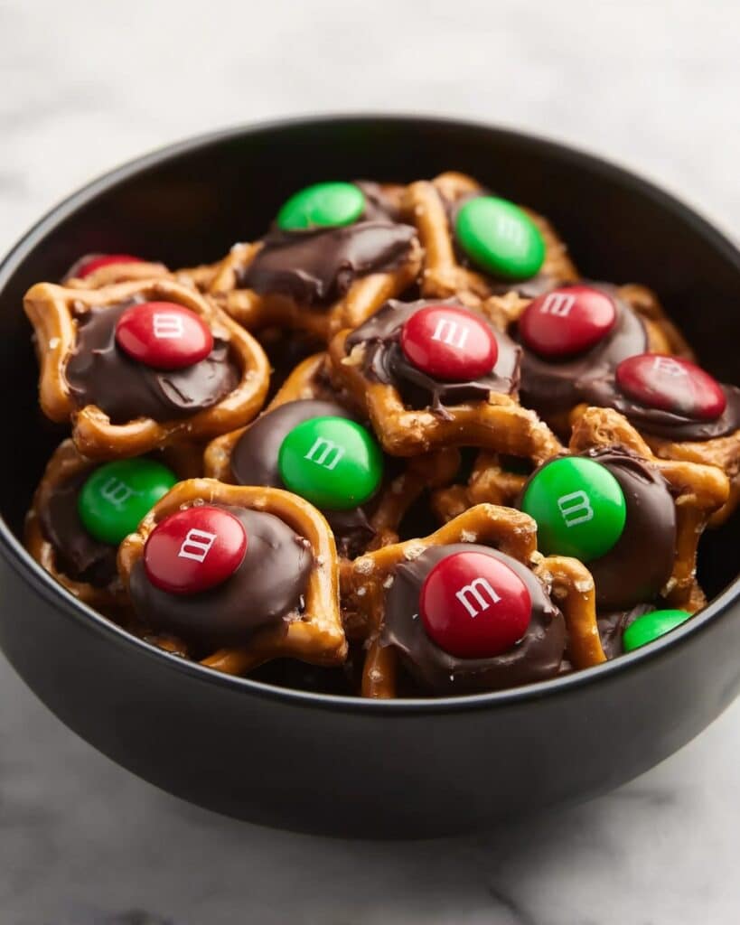 Pretzel Rolo M&M Bites Recipe