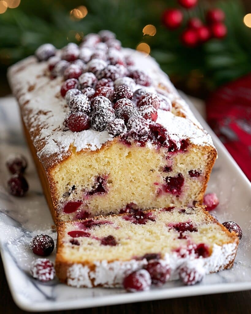 Christmas Cranberry Pound Cake Recipe