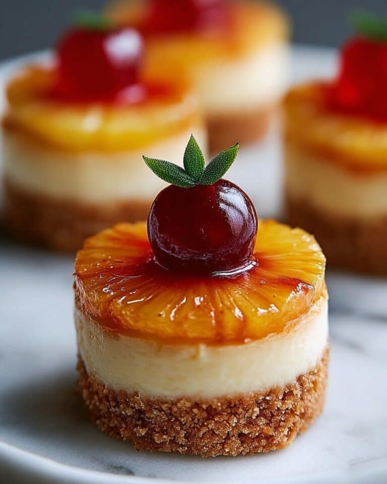 Mini Pineapple Upside-down Cheesecakes Recipe
