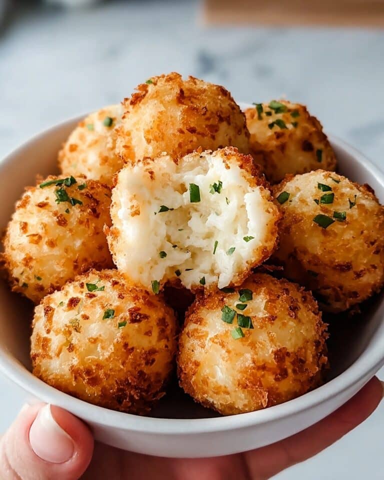 Air Fryer Cheesy Mashed Potato Balls Recipe